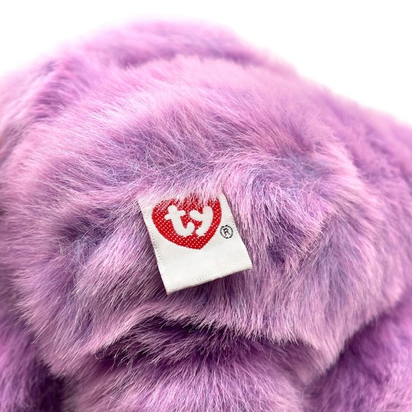 TY Beanie Classic Collection 1999 LILACBEARY The Plush Bear Stuffed Animal Toy - Picture 6 of 11